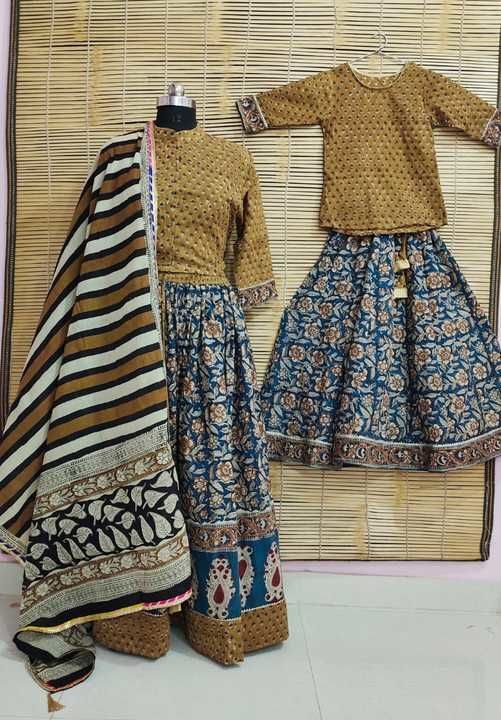 Post image New collection of mother and daughter love collection hand block printed