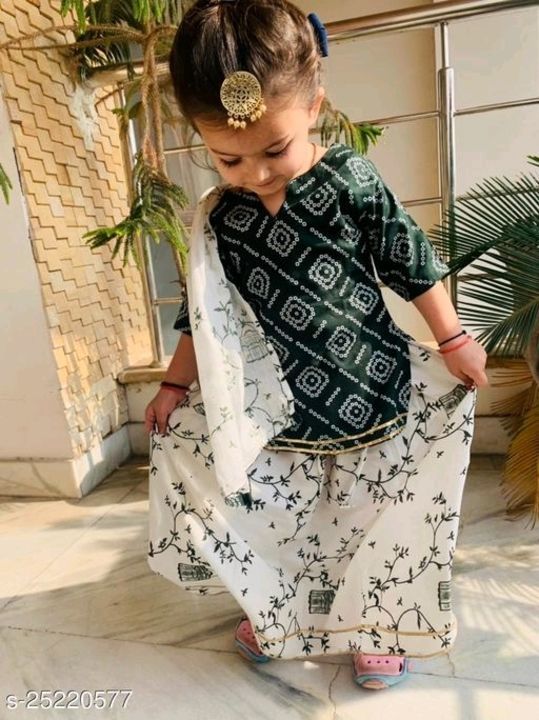 Modern Trendy Kids Girls Lehanga Cholis

Top Fabric: Cotton
Lehenga Fabric: Cotton
Dupatta Fabric: M uploaded by Radha Krishna Collection on 5/27/2021