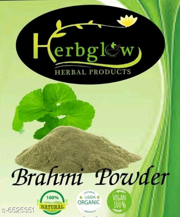 Brahmi powder by herbglow 100gm uploaded by Umiya Enterprise on 5/27/2021