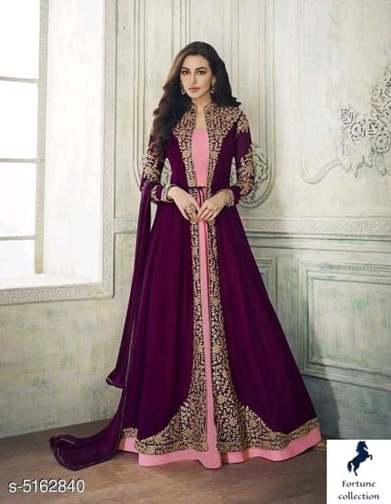 Aagam Alluring Salwar Suits & Dress Materials
Top Fabric: Faux Georgette + Top Bust Size: Up To 44 i uploaded by business on 8/7/2020