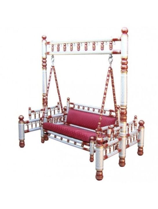 Beautiful Designer Red Jhula Wooden Swings For Home & Garden Floor-Standing uploaded by business on 5/27/2021