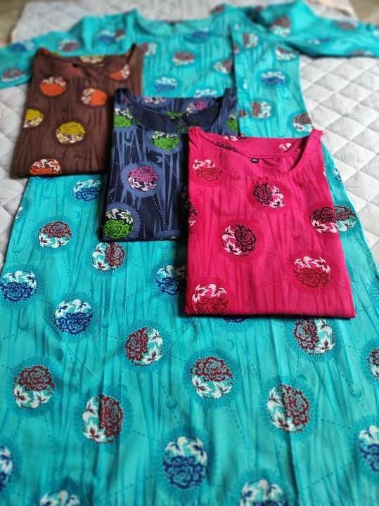 Feeding strait cut kurthis uploaded by Vasudhaika handloom dresses&sarees on 5/27/2021
