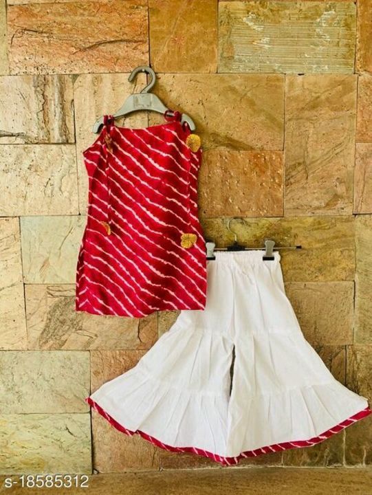 Kids plazo uploaded by Vasudhaika handloom dresses&sarees on 5/27/2021