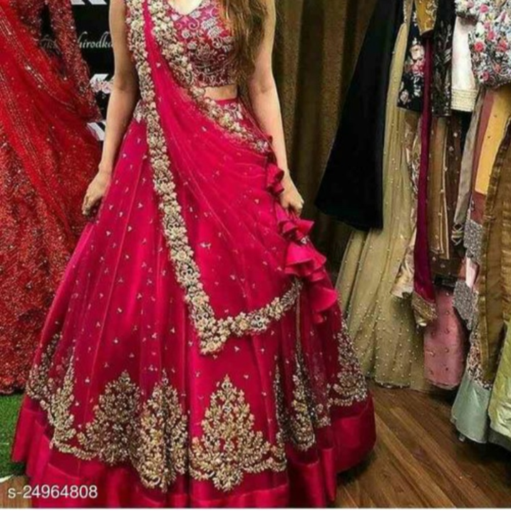 Embroidered lehenga uploaded by business on 5/27/2021