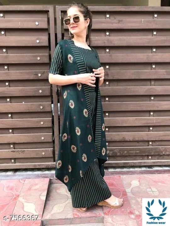 Plazo with kurti type new model dress uploaded by business on 5/27/2021