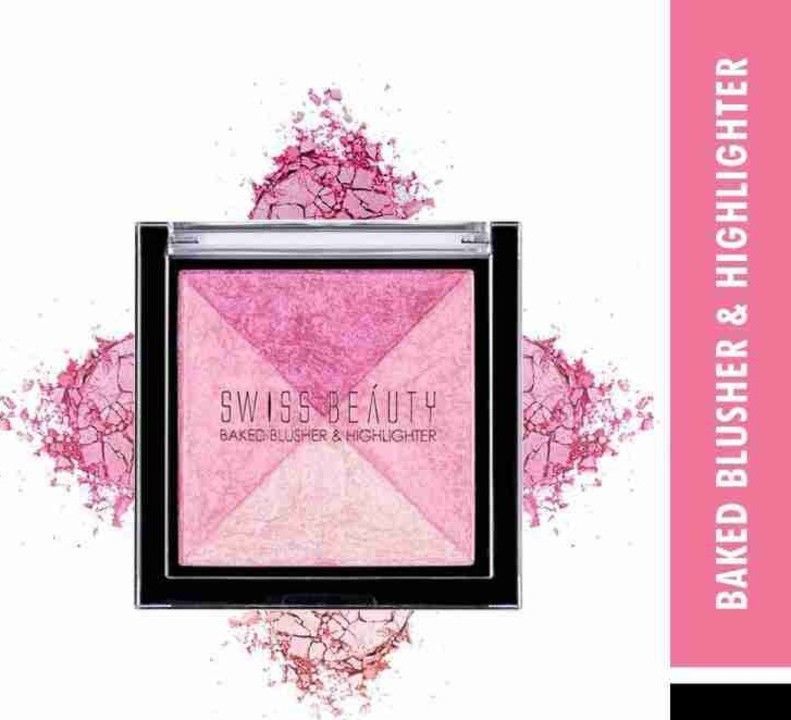 Swiss Beauty Baked Blusher & Highlighter for face Makeup  uploaded by business on 5/27/2021