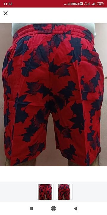 Neoo boxer half pant 100% cotton mrp 379 lace 50% uploaded by Sahay readymade on 8/7/2020