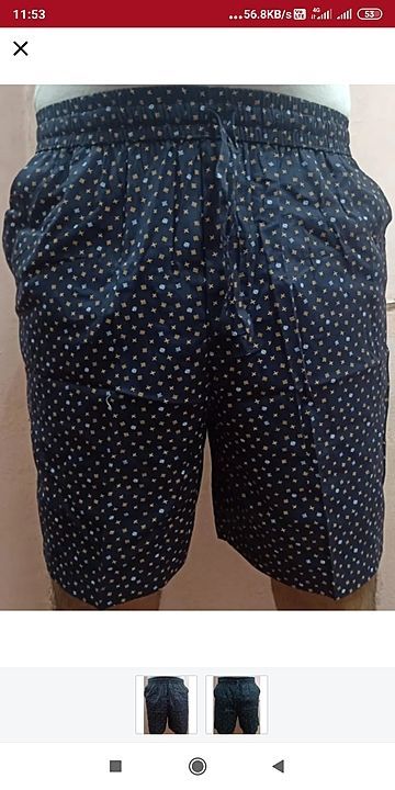 Neoo boxer half pant 100% cotton mrp 379 lace 50% uploaded by Sahay readymade on 8/7/2020