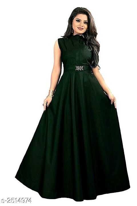 Attractive taffeta silk gown uploaded by business on 8/7/2020