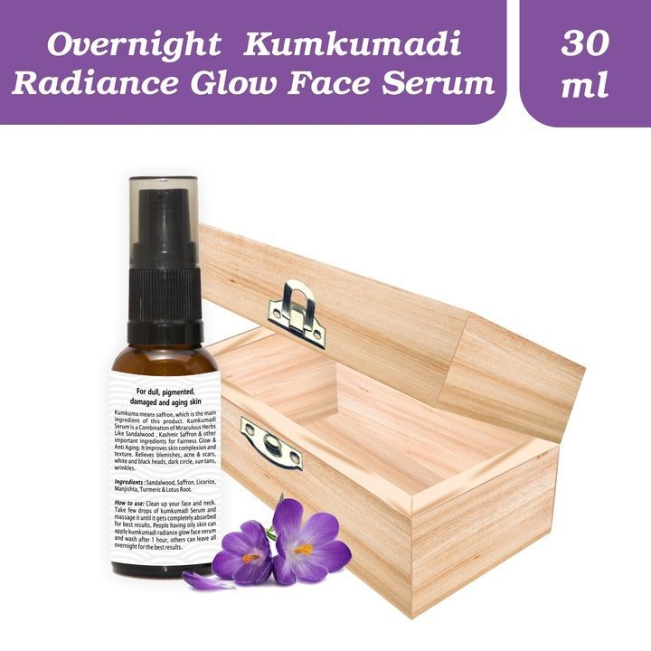 Evergreen overnight kumkumadi face serum uploaded by Bs group on 5/28/2021