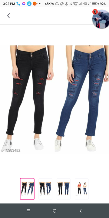 2 jeans set for women uploaded by business on 5/28/2021