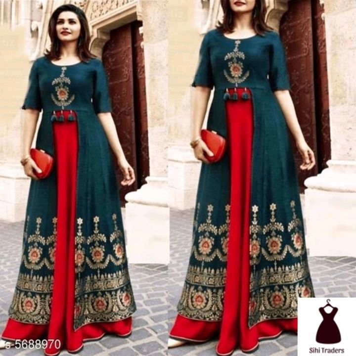 Post image Catalog Name:*Designer Women's Prachi Kurti*

Fabric: Rayon
Sleeve Length: Three-Quarter Sleeves
Pattern: Embroidered
Combo of: Single
"Sizes:
S (Bust Size - 36 in , Length Size - 40 in)
M (Bust Size - 38 in , Length Size - 40 in)
L (Bust Size - 40 in , Length Size - 40 in)
XL (Bust Size - 42 in , Length Size - 40 in)
XXL (Bust Size - 44 in , Length Size - 40 in)"
Cod available free shippng @rupees 500