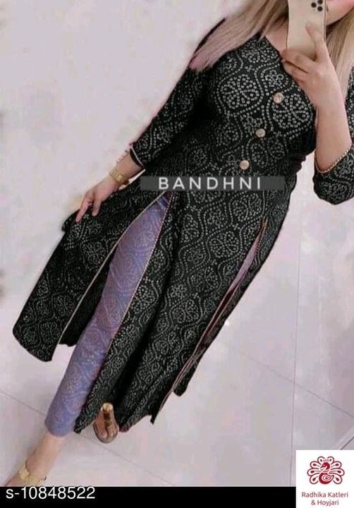 Bandhni kurti pent uploaded by business on 5/28/2021