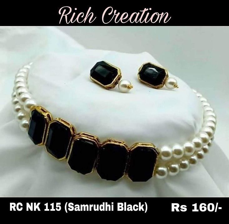 Samrudhi black necklace uploaded by business on 8/7/2020