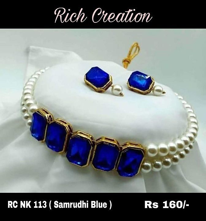 Samrudhi black necklace uploaded by Sangeeta Collection on 8/7/2020