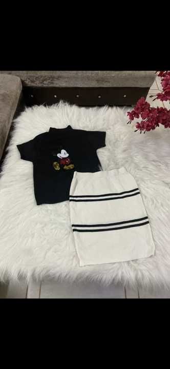 Post image 💕💕

Combo @370
*Free shipping*
Mickey top + skirt 
Size till 36 bust /32 waist 

Book fast