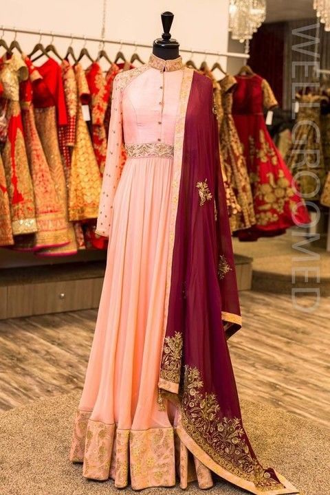 Beautiful long dress with dupatta  uploaded by business on 5/29/2021