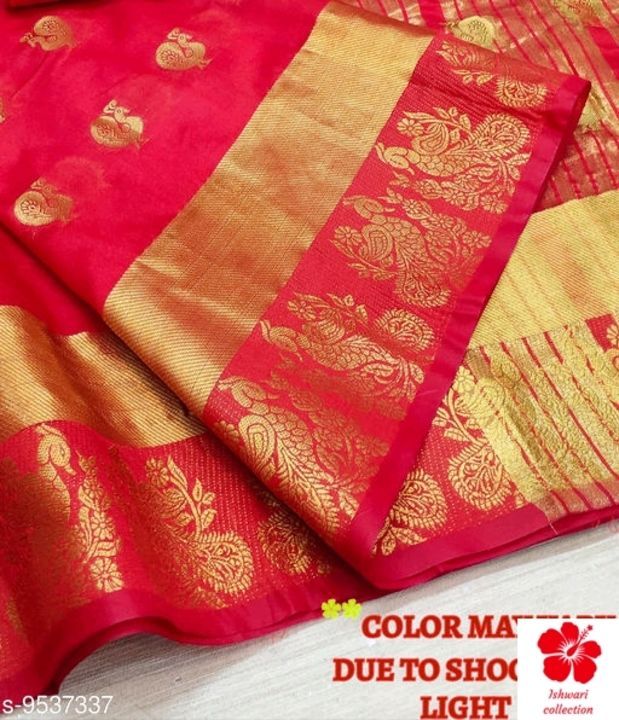 Vastra Classy Cotton Silk Saree
Saree Fabric: Cotton Silk
Blouse: Running Blouse
Blouse Fabric: Cott uploaded by Ishwari collection on 5/29/2021