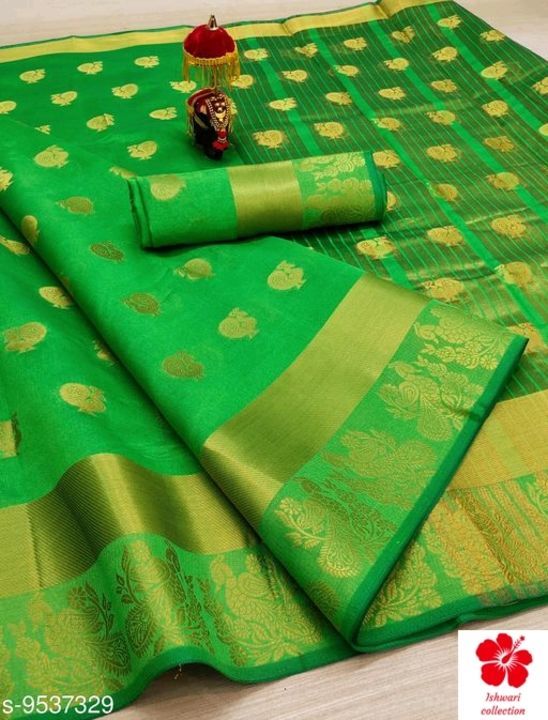 Vastra Classy Cotton Silk Saree
Saree Fabric: Cotton Silk
Blouse: Running Blouse
Blouse Fabric: Cott uploaded by business on 5/29/2021