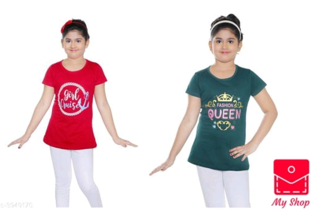 Catalog Name : *Latest Elegant Cotton Kid's Girl T-Shirts*
 uploaded by My Shop Prime on 5/29/2021