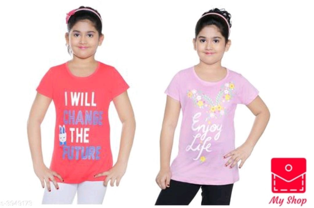 Catalog Name : *Latest Elegant Cotton Kid's Girl T-Shirts*
 uploaded by My Shop Prime on 5/29/2021