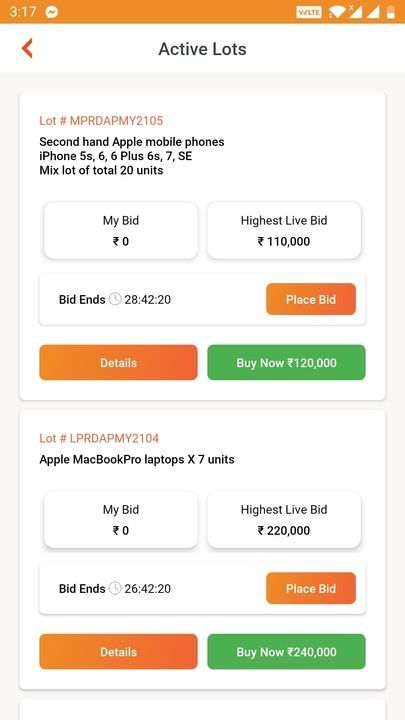 Live bidding start uploaded by Green India traders  on 5/29/2021