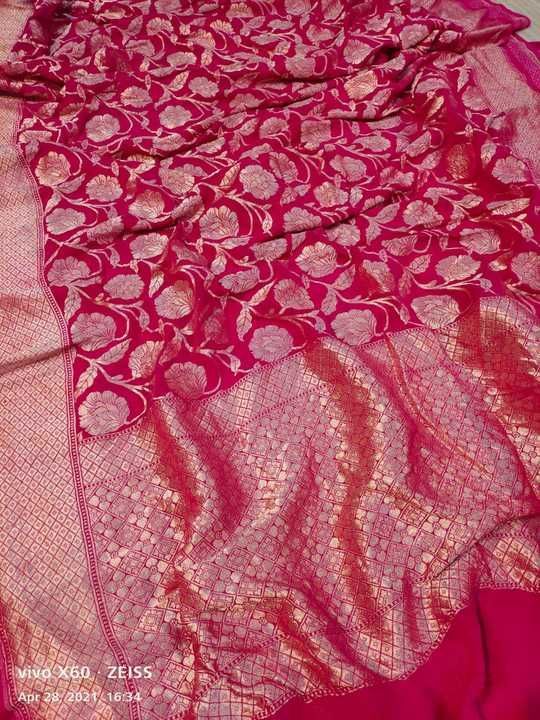 Khaddi shiffon saree uploaded by Nisha fashion  on 5/29/2021