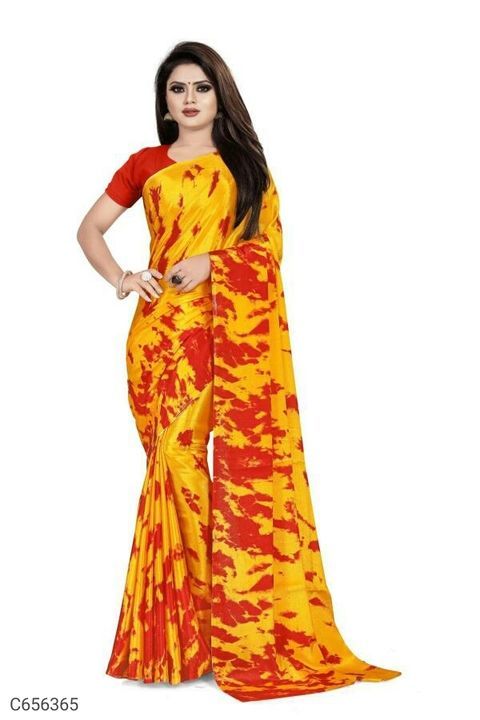 Post image Delicate Turkey Silk Shibori Printed Sarees

Description: It has 1 Piece of Saree and 1 Piece of Blouse

SMK Price: Rs. 569 only

Fabric: Saree: Turkey Silk
Blouse: Banglori Silk

Length: Saree: 5.5 Mtr, Blouse: 0.80 Mtr

Work: Saree: Shibori Printed
Blouse: Solid

💥 FREE Shipping
💥 FREE COD
💥 FREE Return 100% Refund
🚚 Delivery: Within 7 days