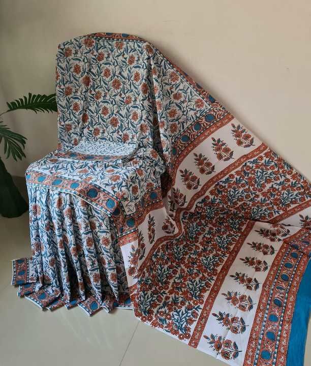 Hand Block printed cotton Mulmal saree  uploaded by business on 5/30/2021