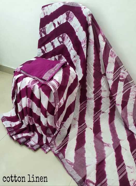 Hand Block printed cotton Mulmal saree  uploaded by Hand Block printed suits, saree ,fa on 5/30/2021