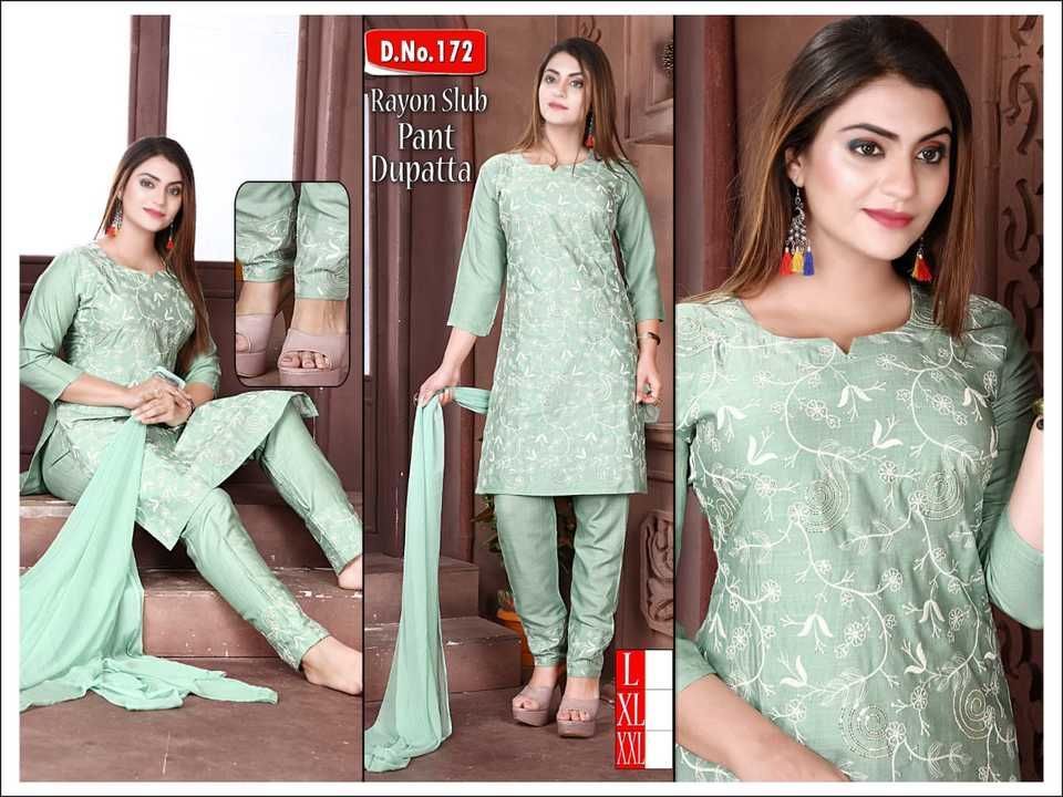 Kurti with Pent with Dupatta uploaded by The Fashioner Enterprise on 5/30/2021