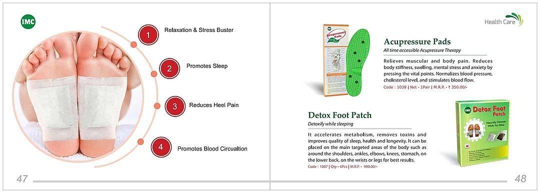 Herbal Acupressure Pad & Detox Foot Patch 1set*2 Items uploaded by IMCC on 8/8/2020