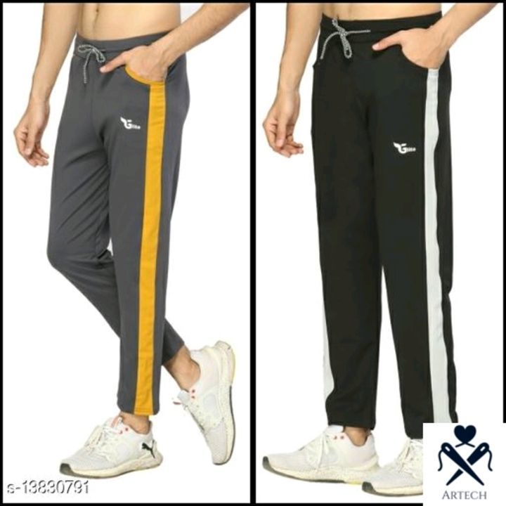 Lycra men trending track pants combo of 2 uploaded by business on 5/31/2021