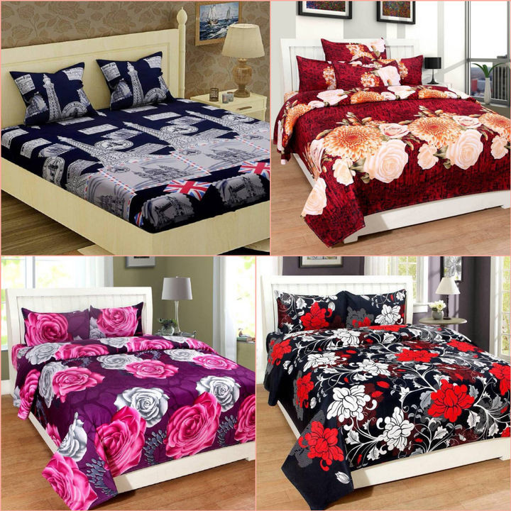 Polycotton double bedsheet uploaded by business on 5/31/2021