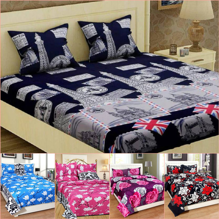 Polycotton double bedsheet uploaded by business on 5/31/2021