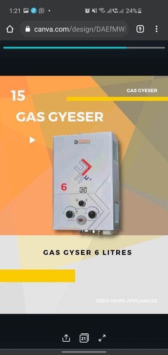 Gas gyser uploaded by business on 5/31/2021