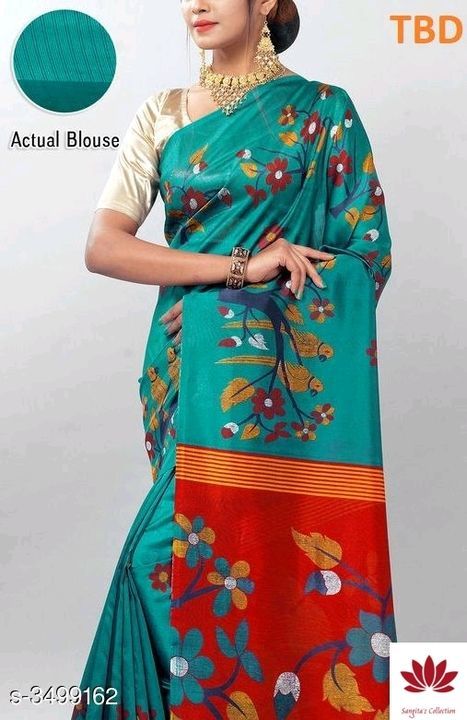 Women's art silk saree uploaded by Sangita'z collection on 5/31/2021