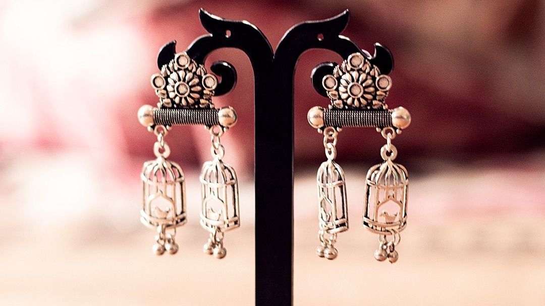 Oxidise earrings uploaded by Sipra's creations on 5/24/2020