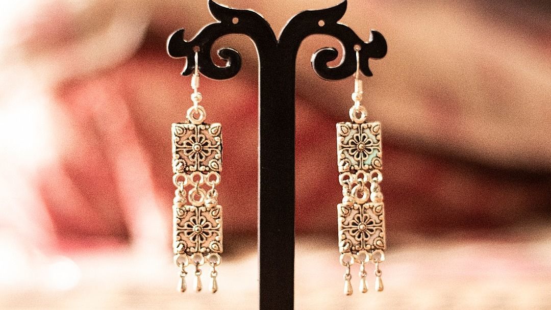 Oxidise earrings uploaded by Sipra's creations on 5/24/2020