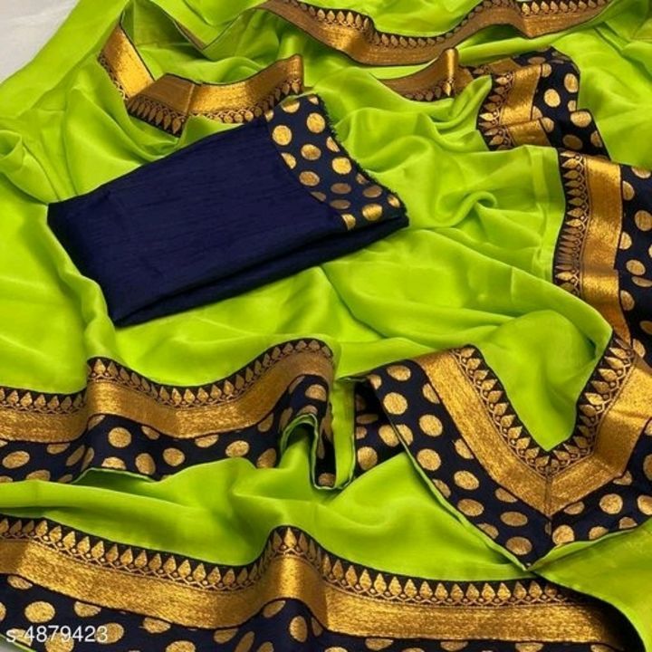 Moss Chiffon Sarees  uploaded by business on 5/31/2021