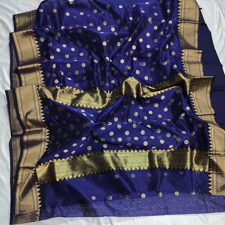 Chanderi saree cont. No. uploaded by business on 8/8/2020