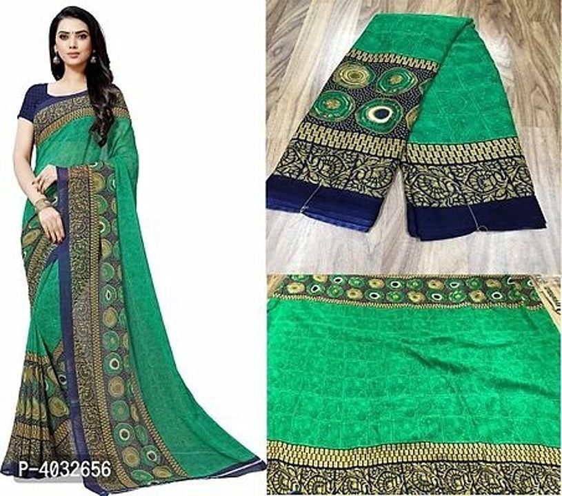 Post image Multicoloured Printed Georgette Sarees

Follow products updates 
https://www.facebook.com/MYSH0PPRIME/

*Color*: Multicoloured

*Fabric*: Georgette

*Type*: Saree with Blouse piece

*Style*: Printed

*Saree Length*: 5.5 (in metres)

*Blouse Length*: 0.75 (in metres)

*Returns*:  Within 7 days of delivery. No questions asked

Price 408₹

https://myshopprime.com/collections/285663700