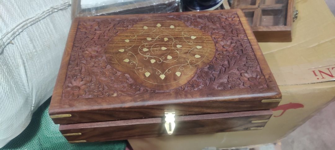 Sheesham Wood jewelry Box uploaded by Own Art Store on 5/31/2021