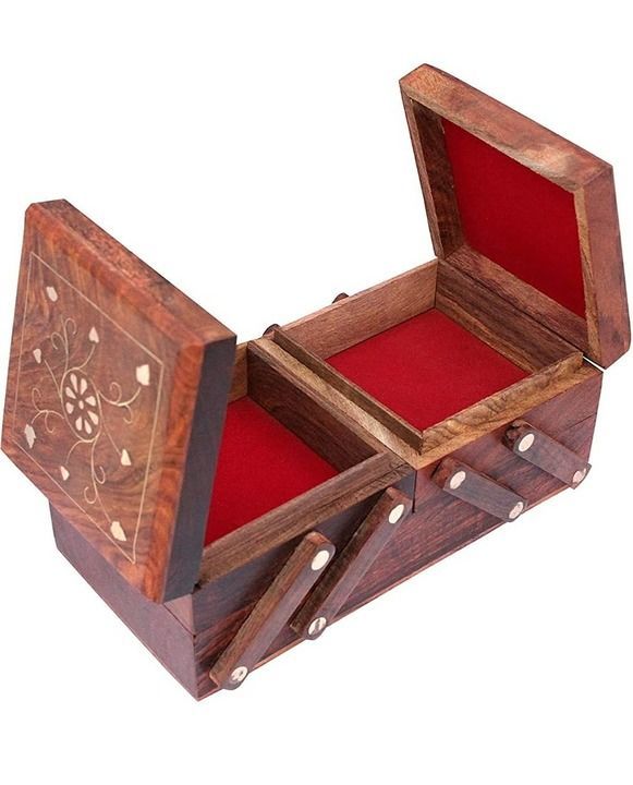 Sheesham Wood folding jewelry Box uploaded by Own Art Store on 5/31/2021