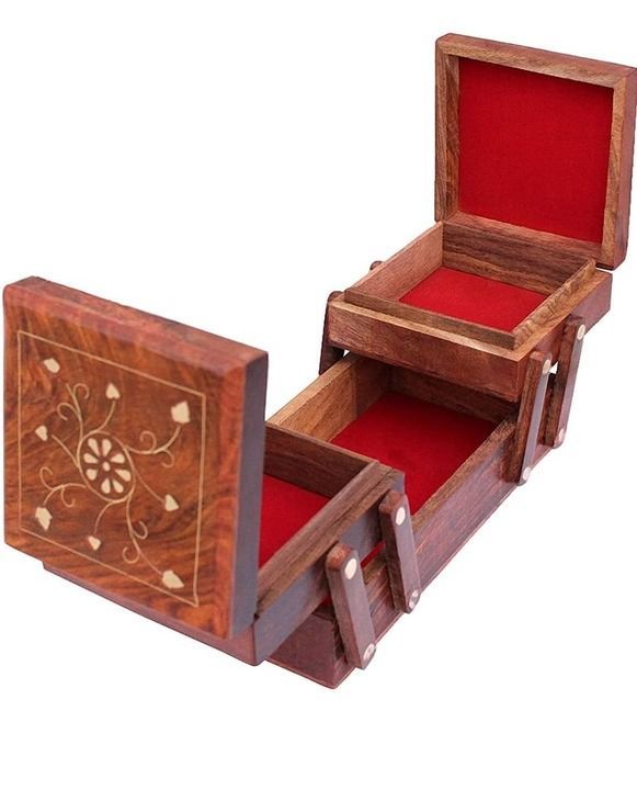 Sheesham Wood folding jewelry Box uploaded by Own Art Store on 5/31/2021