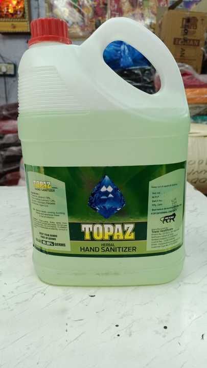 Topaz herbal sanitizer 5ltr bucket uploaded by business on 5/31/2021