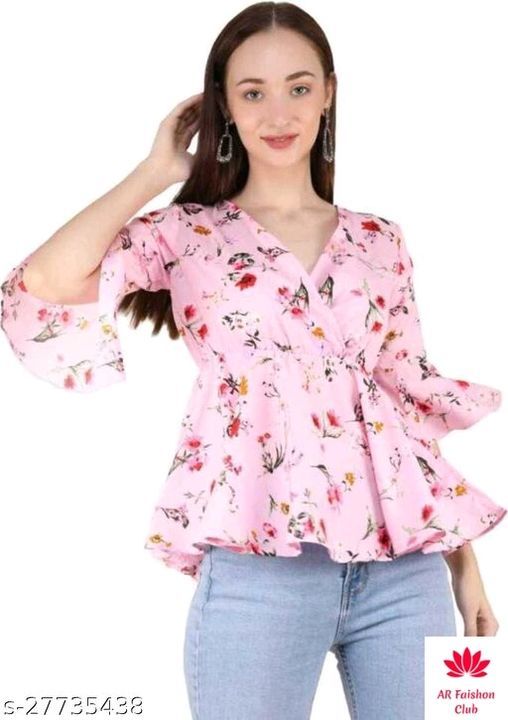 Checkout this hot & latest Tops & Tunics
Pretty Fashionista Women Tops & Tunics
Fabric: Poly Crepe uploaded by Shopping boutique on 6/1/2021