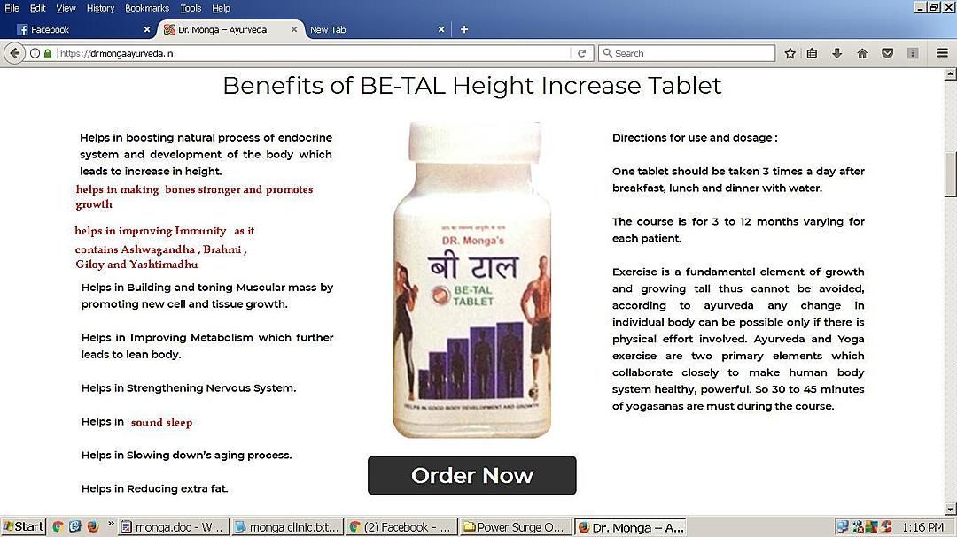 Height increase product tablets pills uploaded by Mongas ayurved and herbal co on 8/8/2020