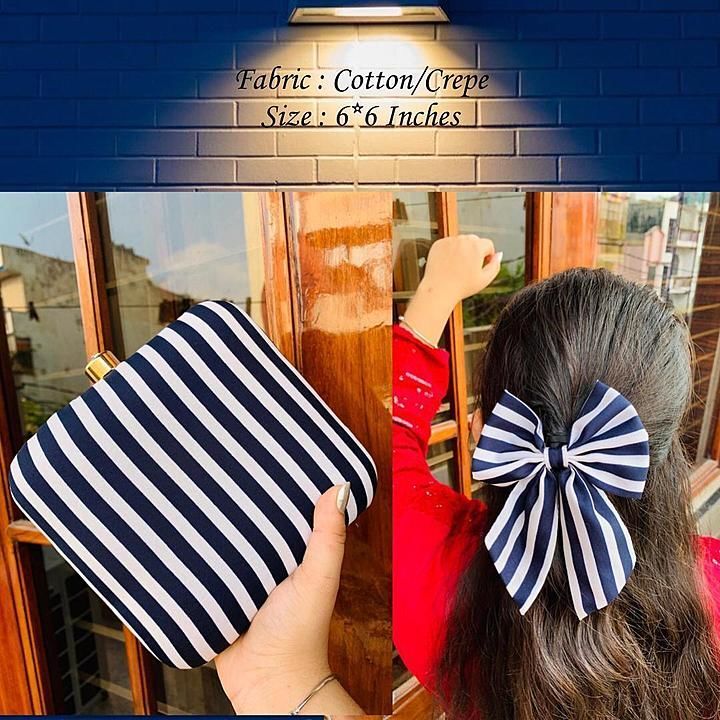 Hair clip+clutch combo 😍
800+$ uploaded by business on 8/8/2020