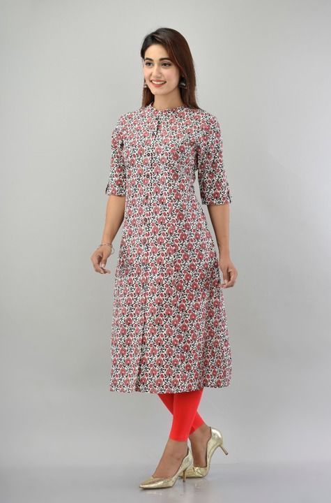 Fashionable A-line Printed kurti  uploaded by business on 6/1/2021
